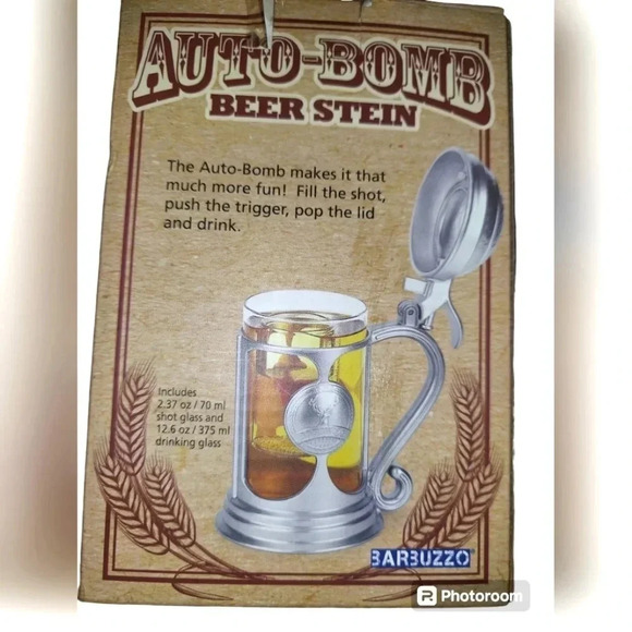 NIB Barbuzzo Auto-Bomb Beer Stein - Picture 4 of 5